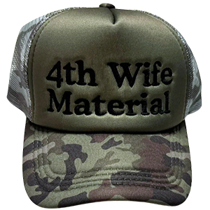 Camo 4th Wife Hat